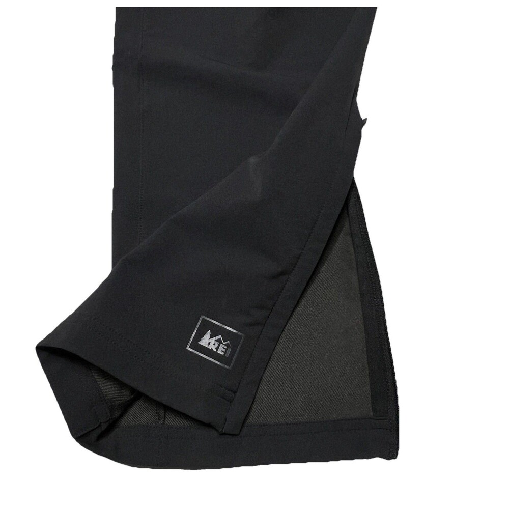 REI Hiking Pants Womens Size 8 Black Softshell Outdoor Stretch - Picture 3 of 6